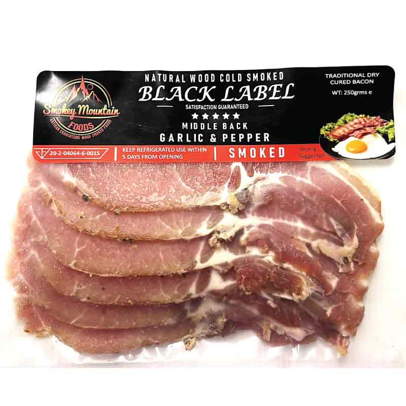 Middle Back Garlic Pepper Bacon